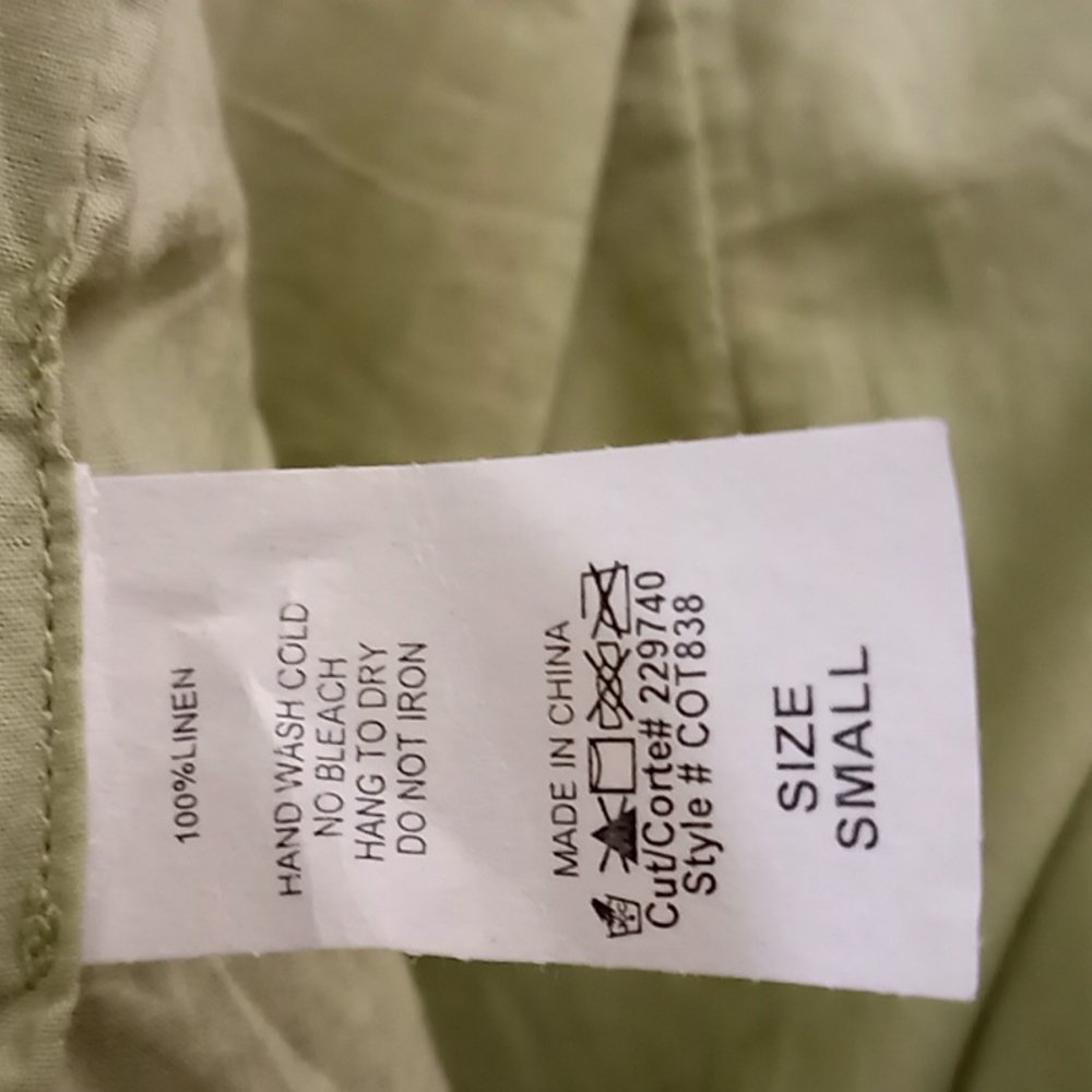 Etiquette Dress style C0T838 100% linen Color Strapless with Ruffles wai… - Picture 11 of 11